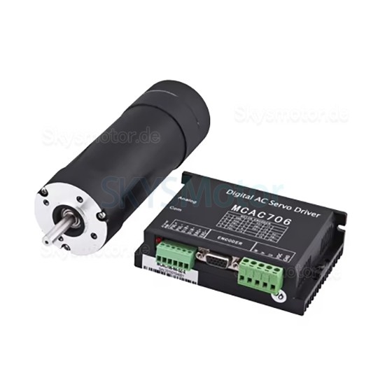 60W 24V DC Bürsten Servomotor & Servoantriebe Kit 58JZS0630AS+MACA706 Φ58mm 0,72N.m 3000U/min